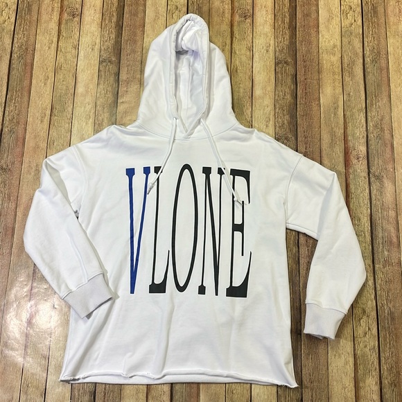 VLONE Other - Vlone mens M Medium white cotton logo snake graphic designer hoodie EUC